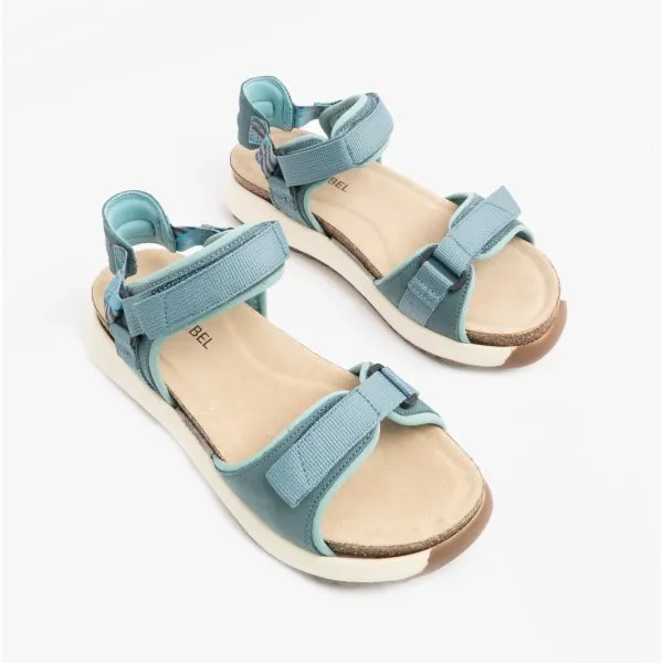 ANNIE 04 Ladies Touch Fasten Sandals Azur Combi