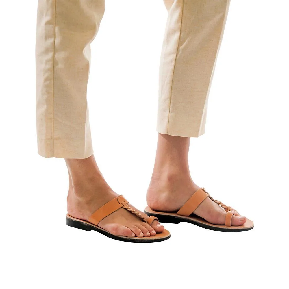 Ara -  Braided Leather Sandal | Tan