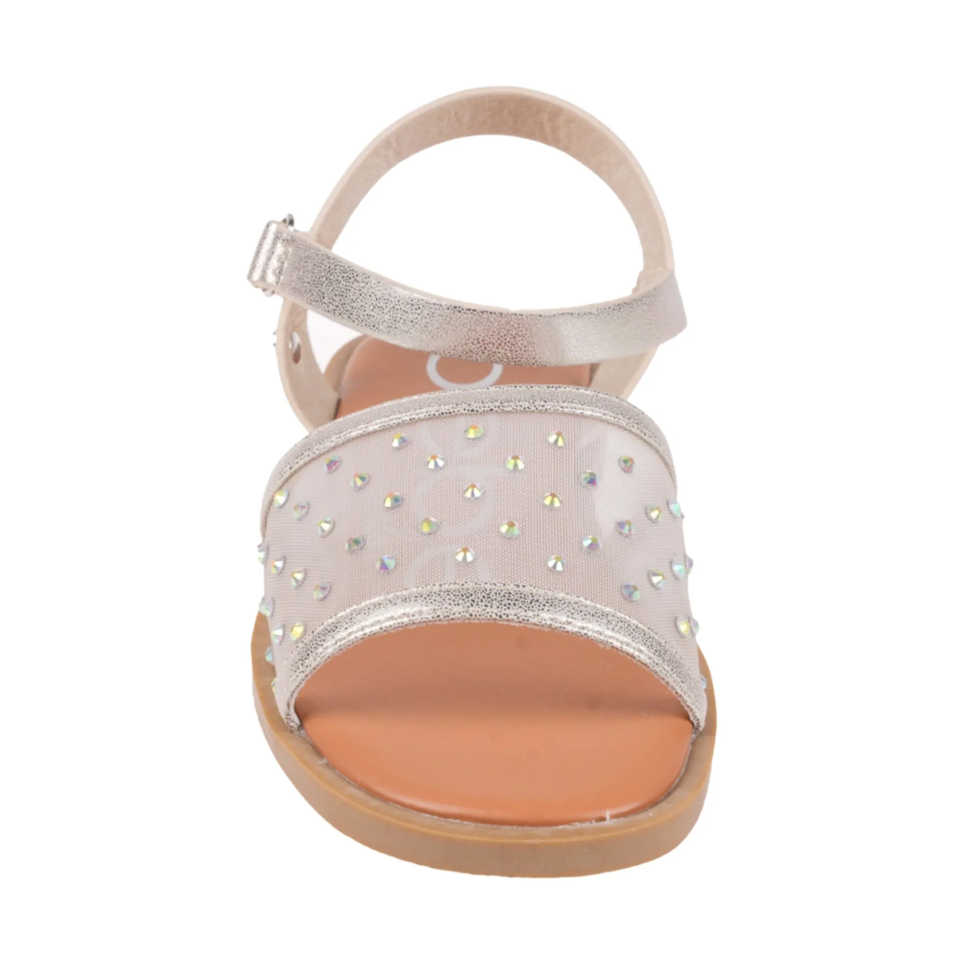 bebe Girls' Sandals - Kids' Open Toe Summer Shoes with Mesh Upper, Perfect Flat Sandals for Girls (Little Girl/Big Girl)
