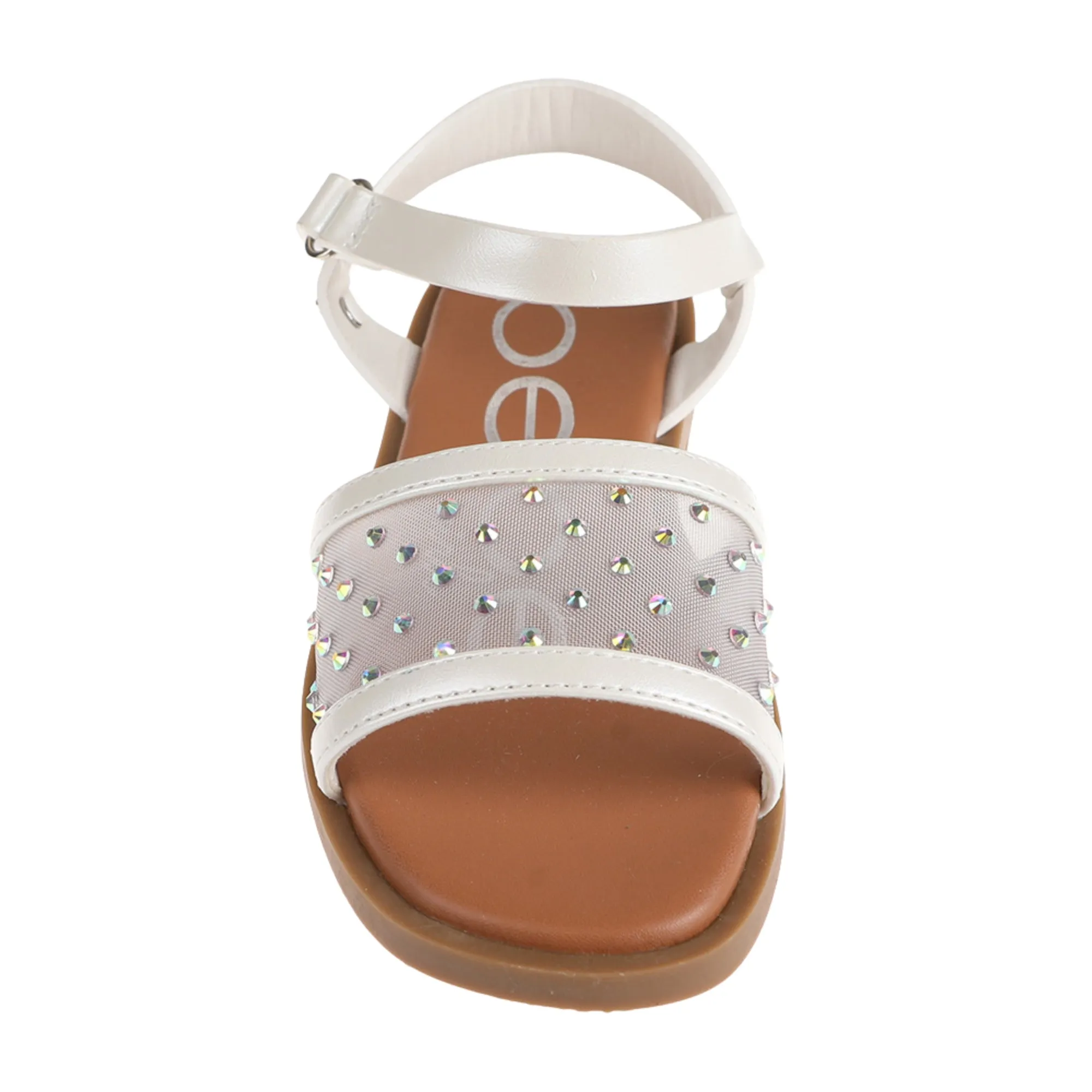 bebe Girls' Sandals - Kids' Open Toe Summer Shoes with Mesh Upper, Perfect Flat Sandals for Girls (Little Girl/Big Girl)
