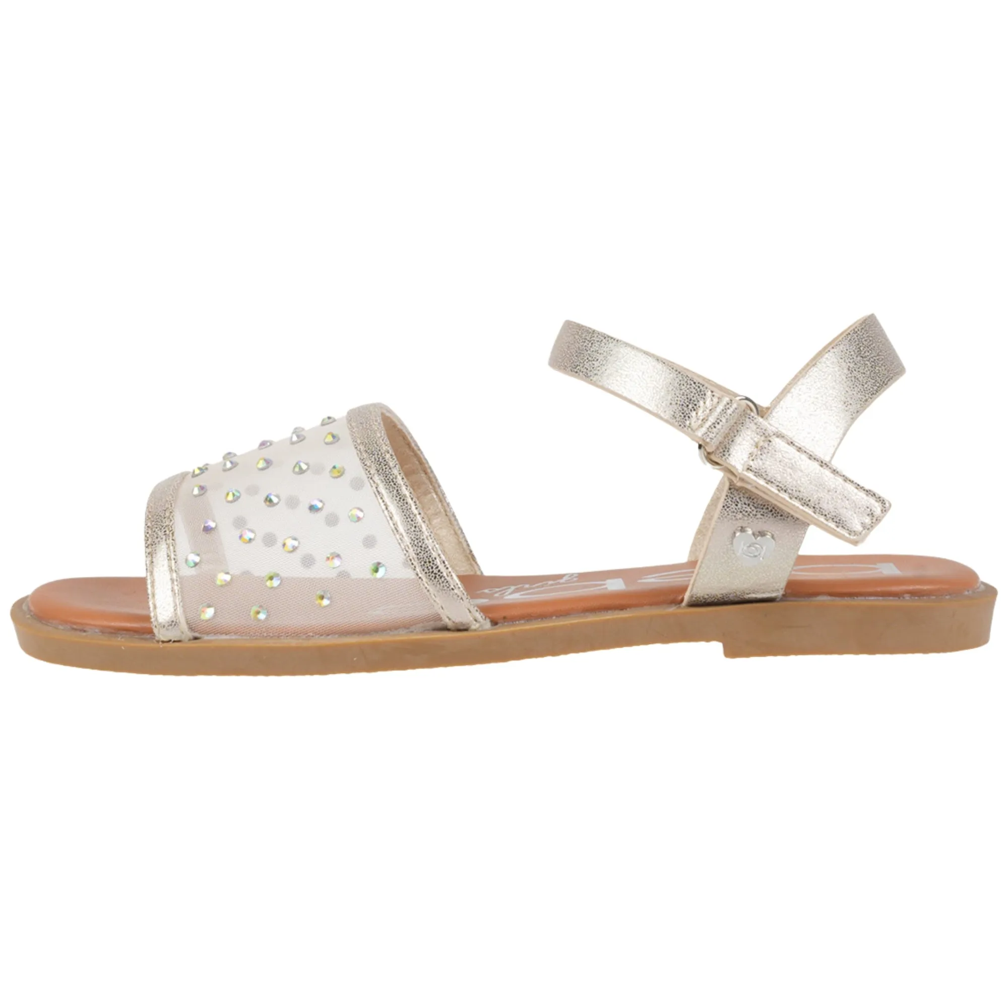 bebe Girls' Sandals - Kids' Open Toe Summer Shoes with Mesh Upper, Perfect Flat Sandals for Girls (Little Girl/Big Girl)