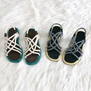 BOOPDO DESIGN CHUNKY ROPE SANDALS