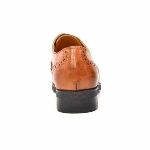 British Walkers Charles Men's Cognac Leather Oxford Loafers