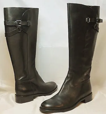 ECCO Women's Hobart Tall Strap Boot -Brown Leather-