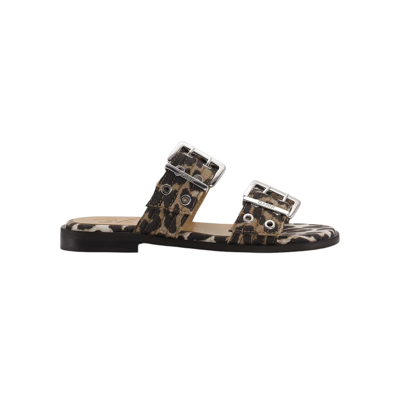 FEMININE BUCKLE TWO-STRAP SANDAL