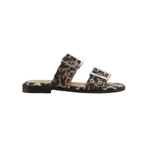 FEMININE BUCKLE TWO-STRAP SANDAL