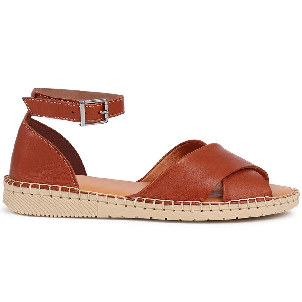 Flat Leather Sandals  - VITAS39003 / 325 534