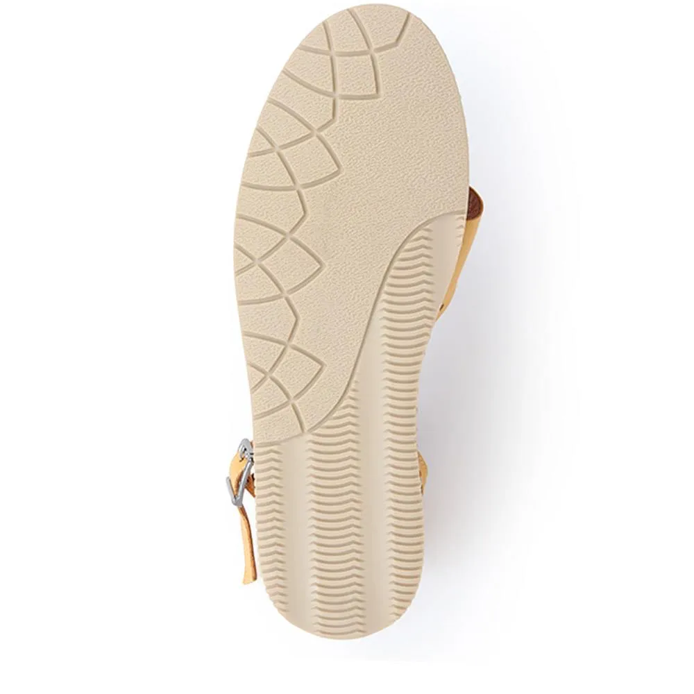 Flat Leather Sandals  - VITAS39003 / 325 534