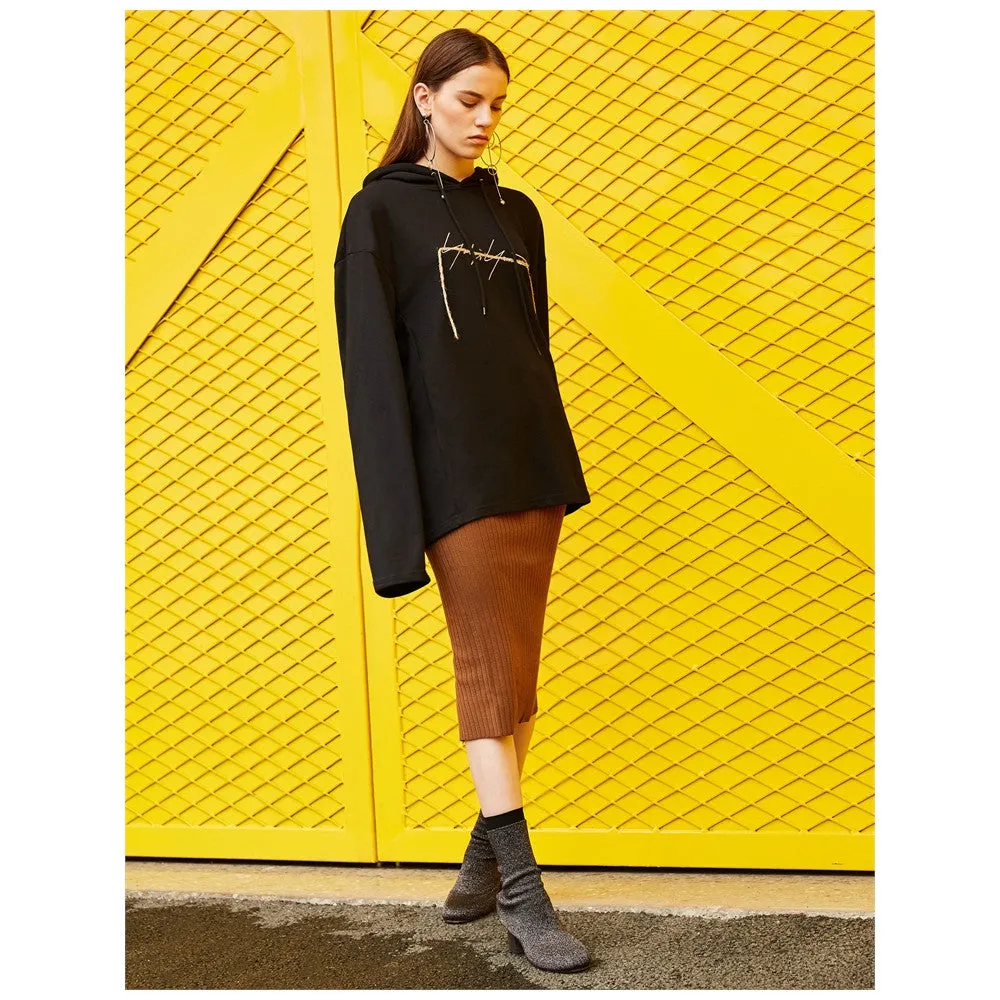 (FREE SHIPPING) Black Fashion Sweatshirt