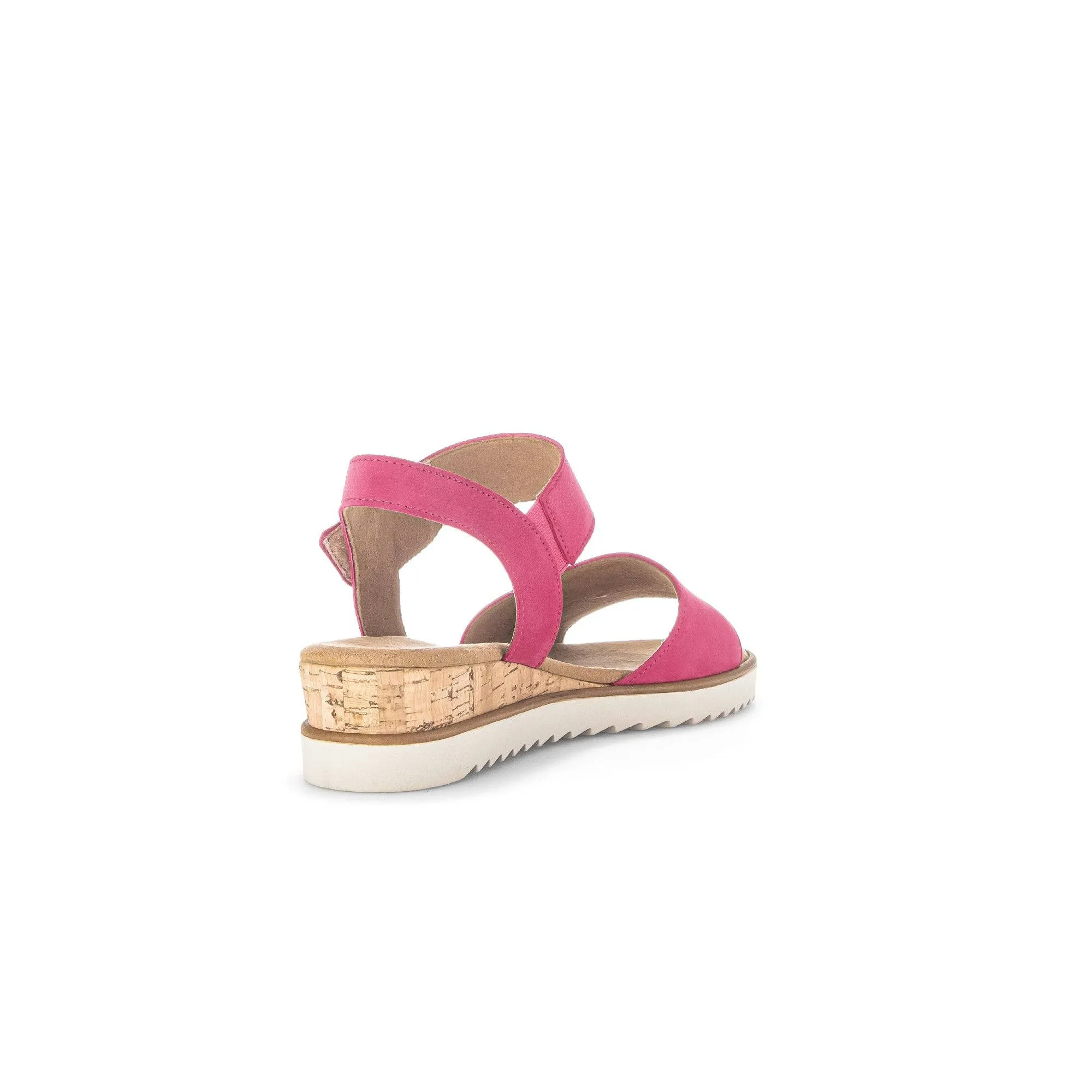 Gabor 42.750.21 Raynor Ladies Pink Suede Touch Fastening Sandals