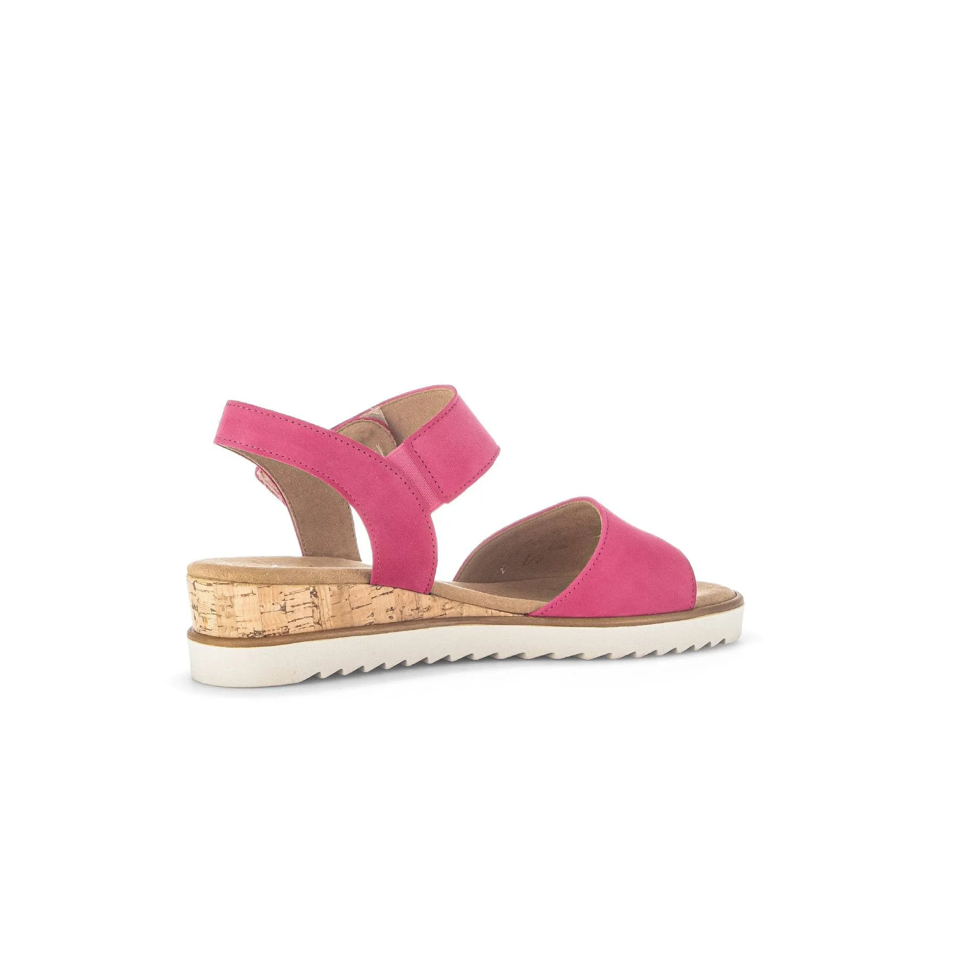 Gabor 42.750.21 Raynor Ladies Pink Suede Touch Fastening Sandals