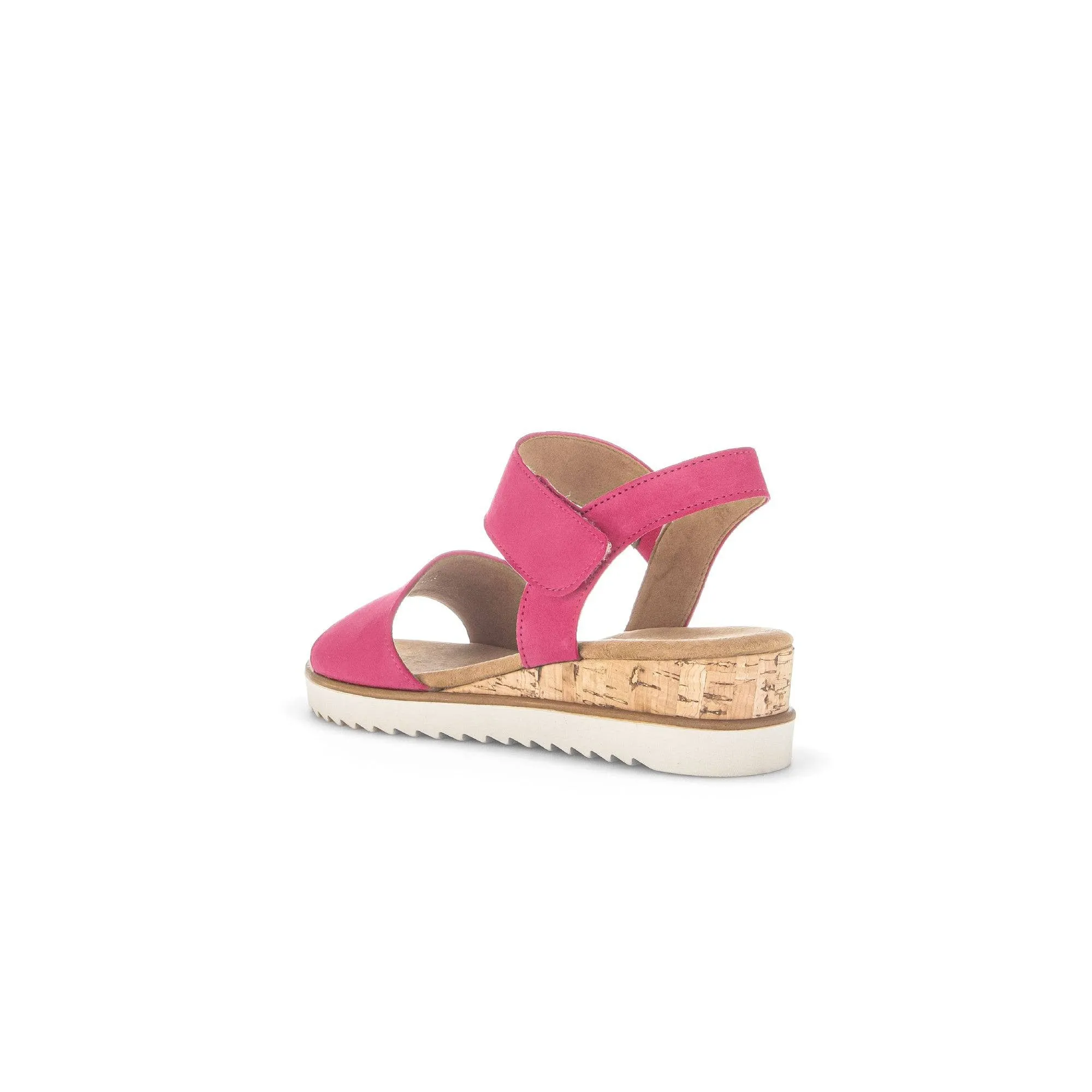 Gabor 42.750.21 Raynor Ladies Pink Suede Touch Fastening Sandals