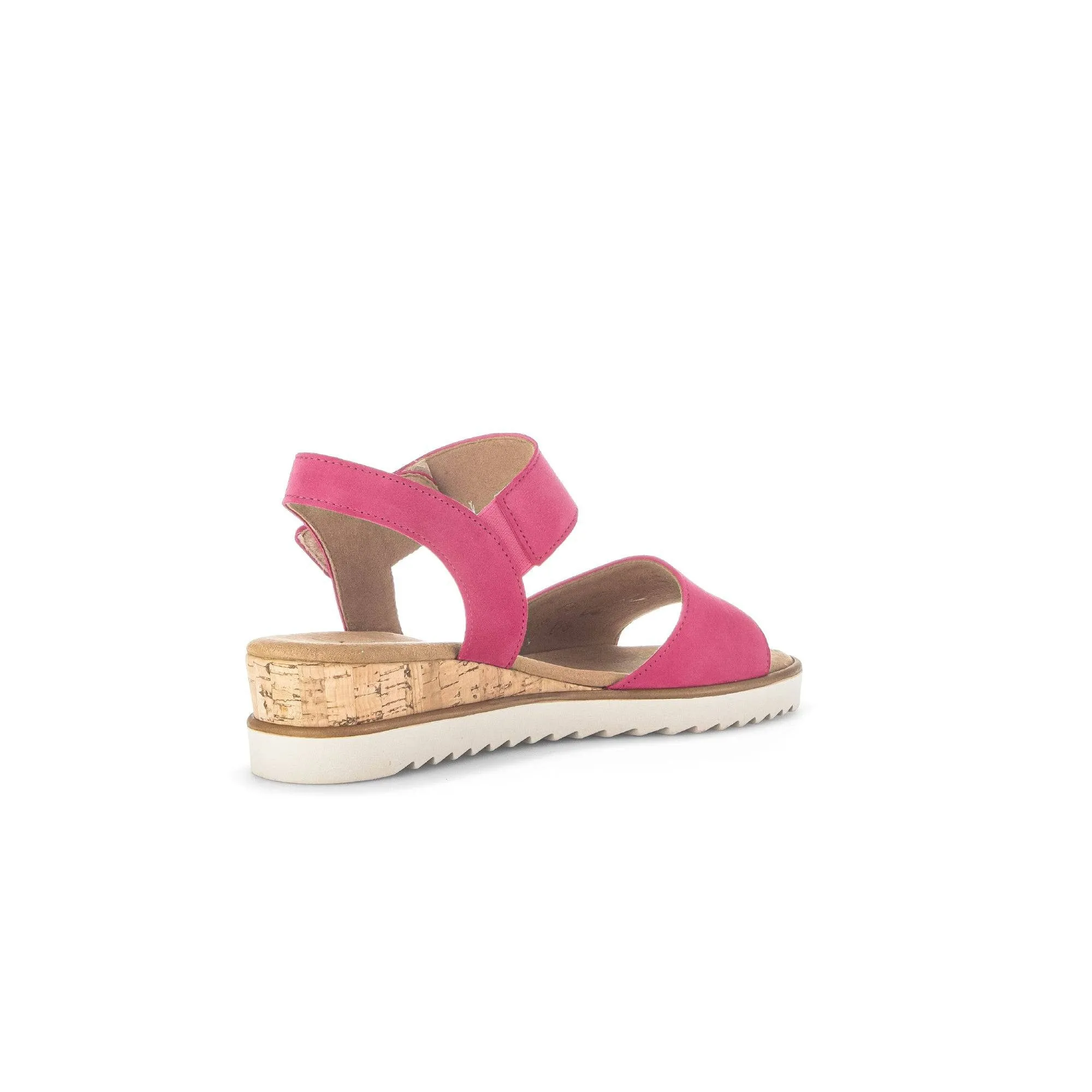 Gabor 42.750.21 Raynor Ladies Pink Suede Touch Fastening Sandals