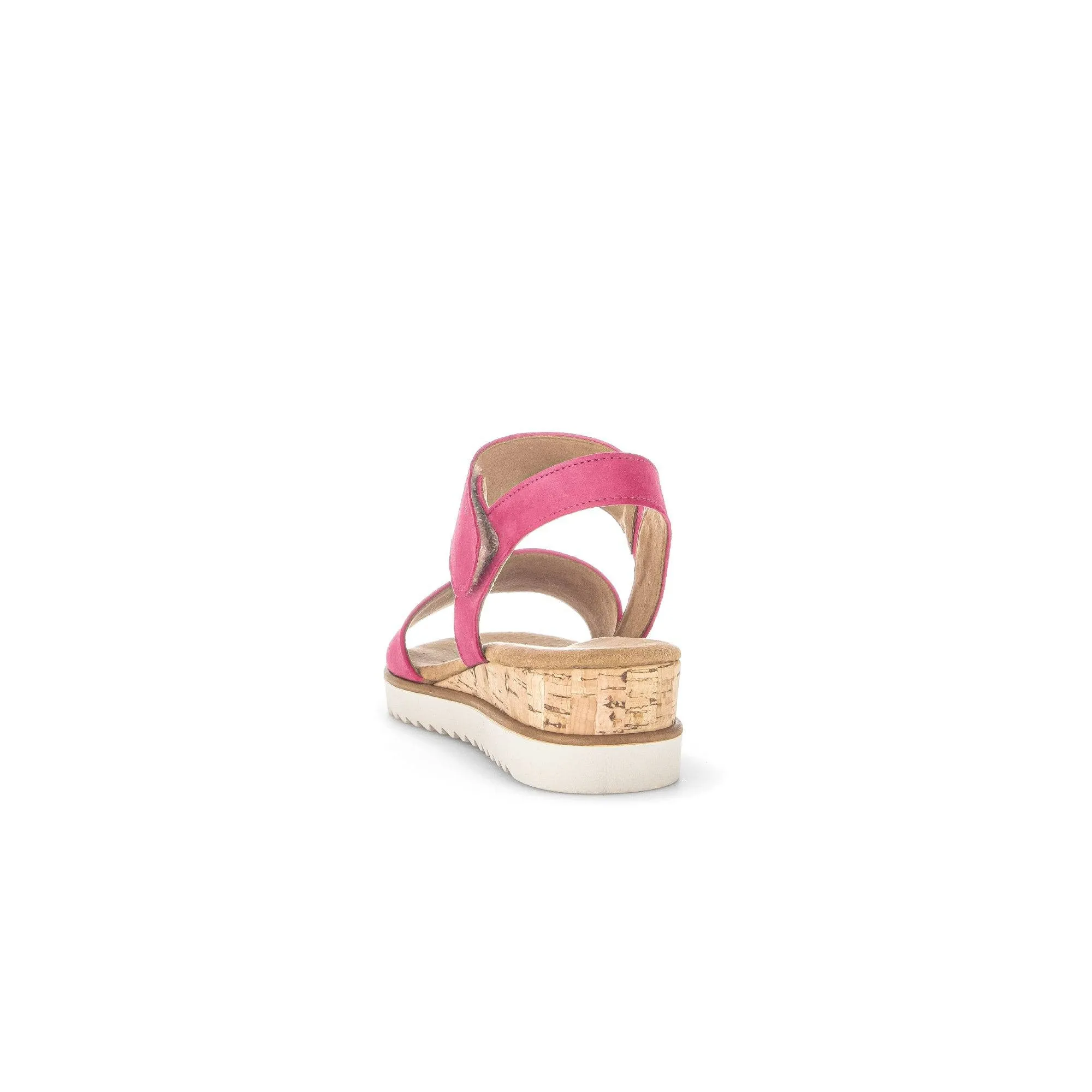 Gabor 42.750.21 Raynor Ladies Pink Suede Touch Fastening Sandals