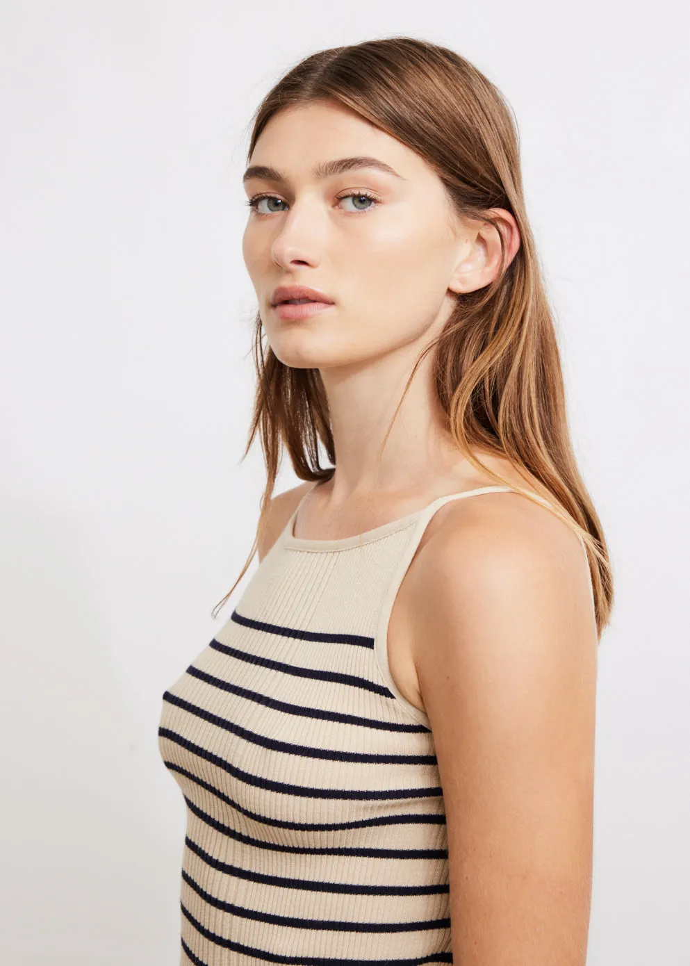 Halter Neck Sleeveless Knit Top