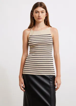 Halter Neck Sleeveless Knit Top