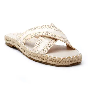 Hightide Cross It Ivory Slide Sandal