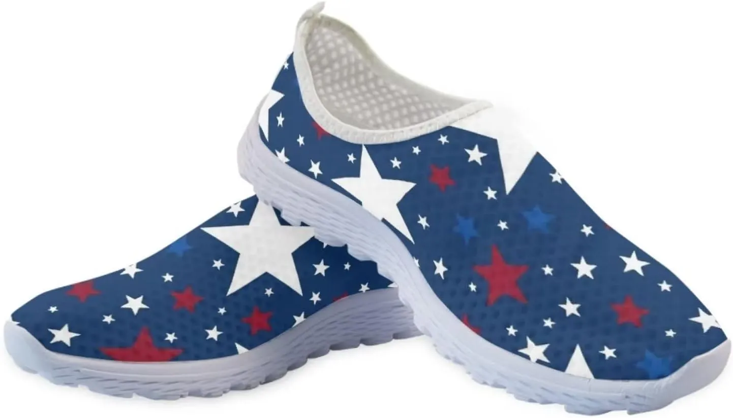 Jeiento Christmas Shoes for Womens Girls Walking Shoes Tennis Shoes Breathable Comfortable Athletic Running Shoe US 5.5-11.5