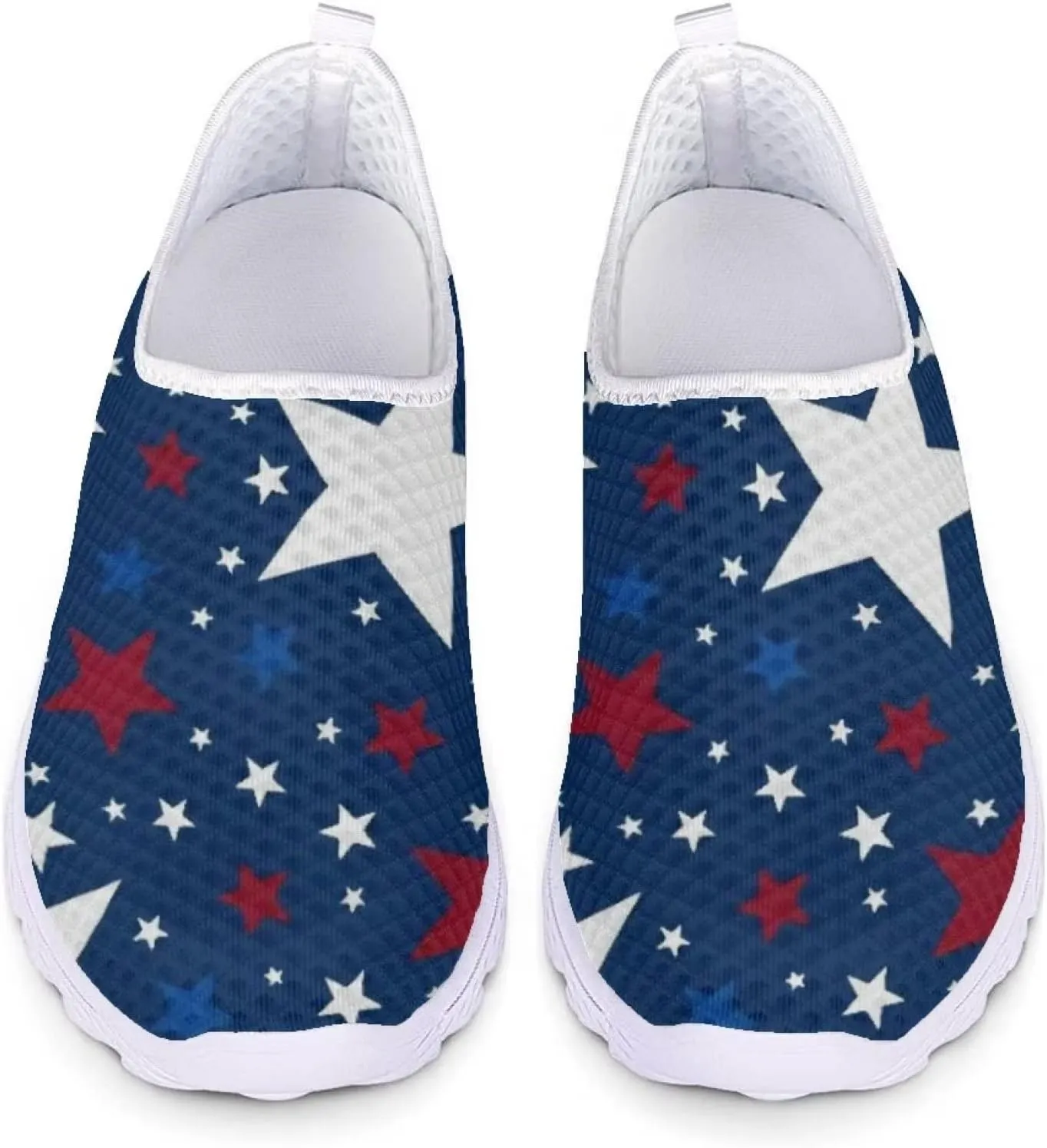 Jeiento Christmas Shoes for Womens Girls Walking Shoes Tennis Shoes Breathable Comfortable Athletic Running Shoe US 5.5-11.5