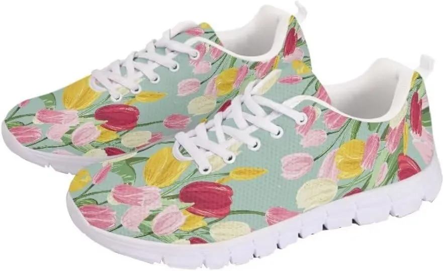 Jeiento Walking Sneakers for Women Men Lightweight Running Shoes Non Slip Gym Sports Shoes Breathable Mesh Tennis Shoes for Teenager