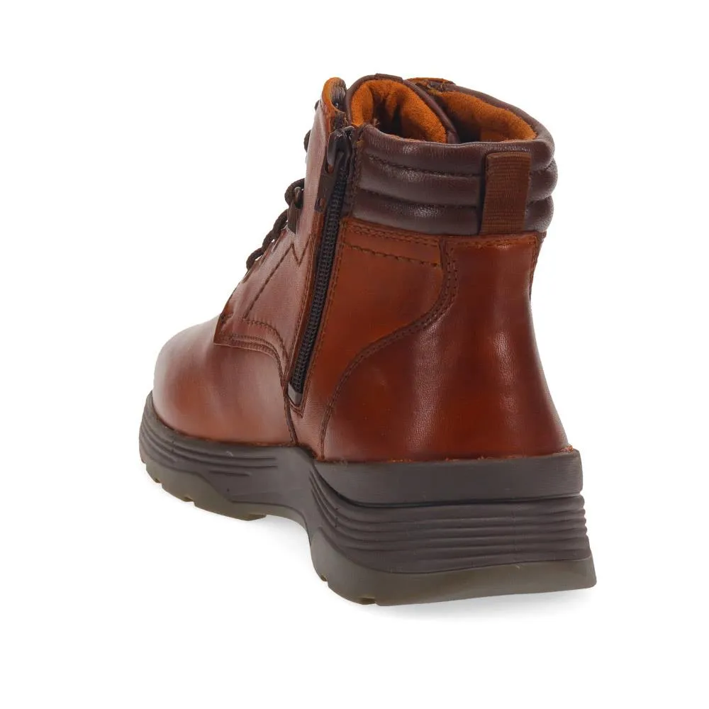 Leather Lace-up Ankle Boots  - AIDEN / 325 812