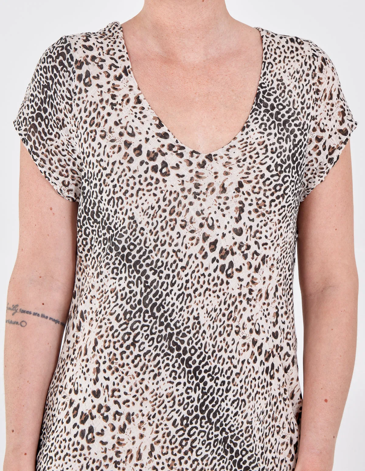 Leopard Print Layered Dress
