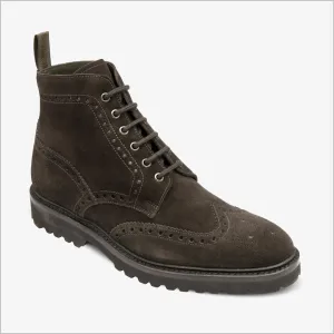 Loake Pegasus Dark Brown Suede Leather Boot--