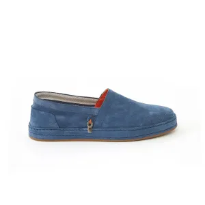 Men's Suede Calf Leather Handmade Espadrilles M9006