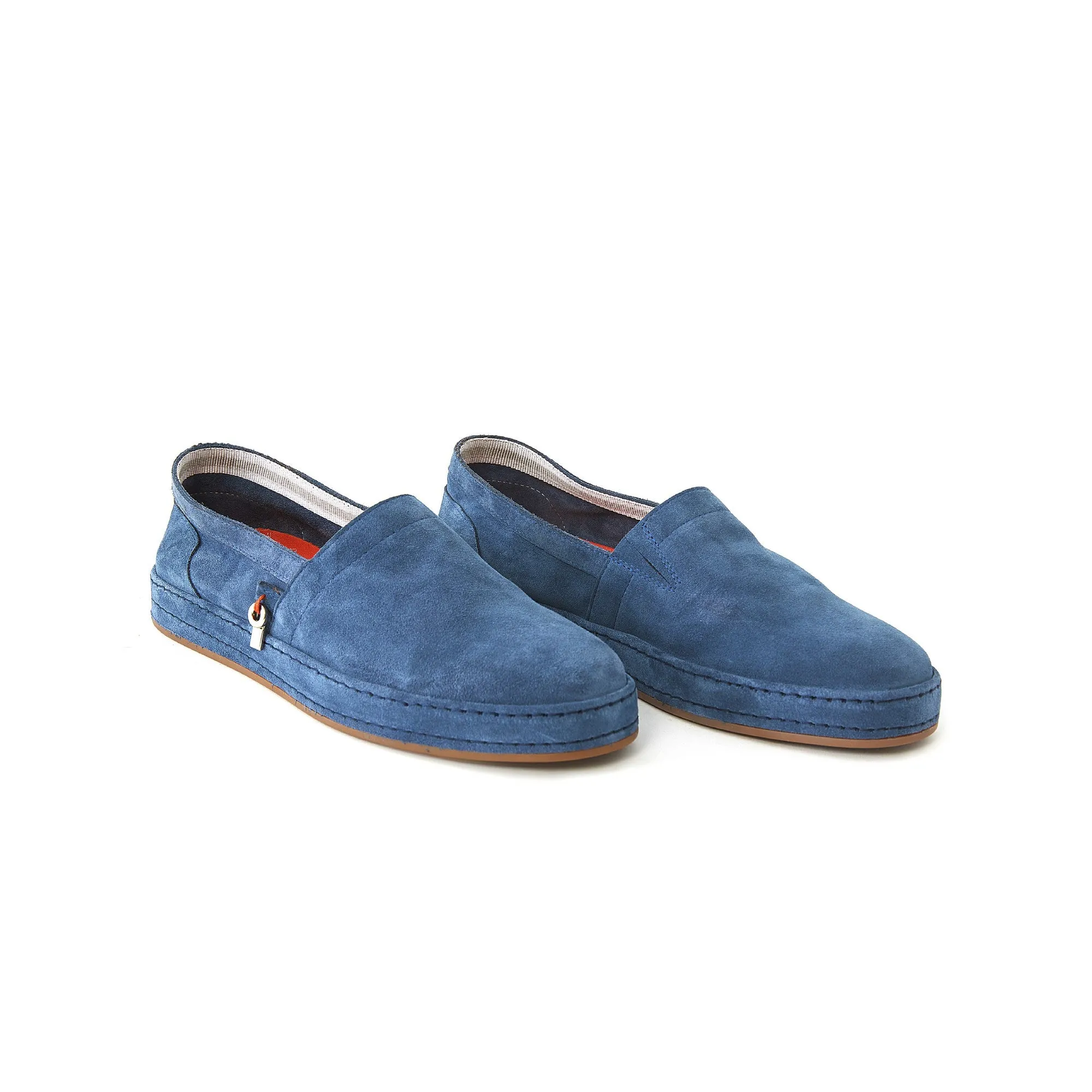 Men's Suede Calf Leather Handmade Espadrilles M9006