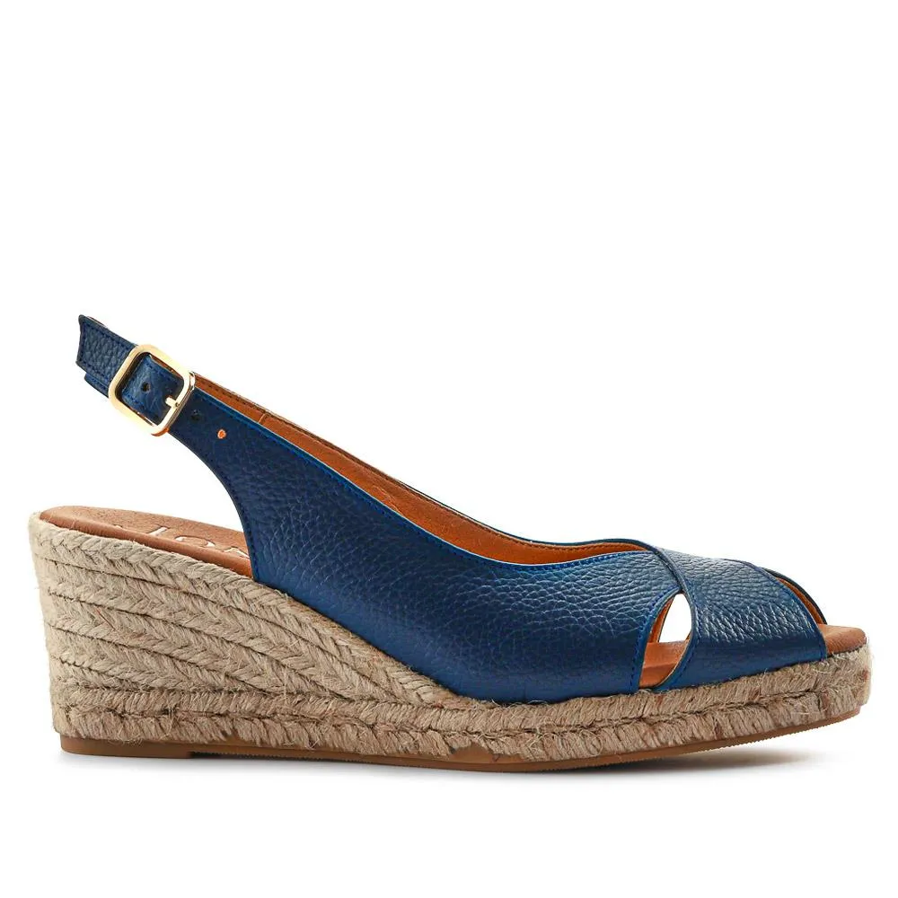 Raquelle Leather Heeled Espadrilles - RAQUELLE / 327 558