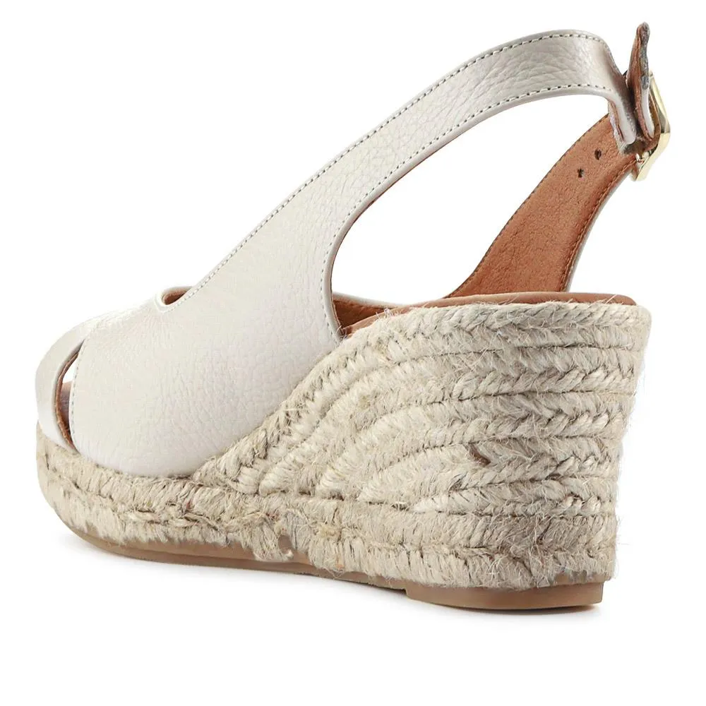 Raquelle Leather Heeled Espadrilles - RAQUELLE / 327 558