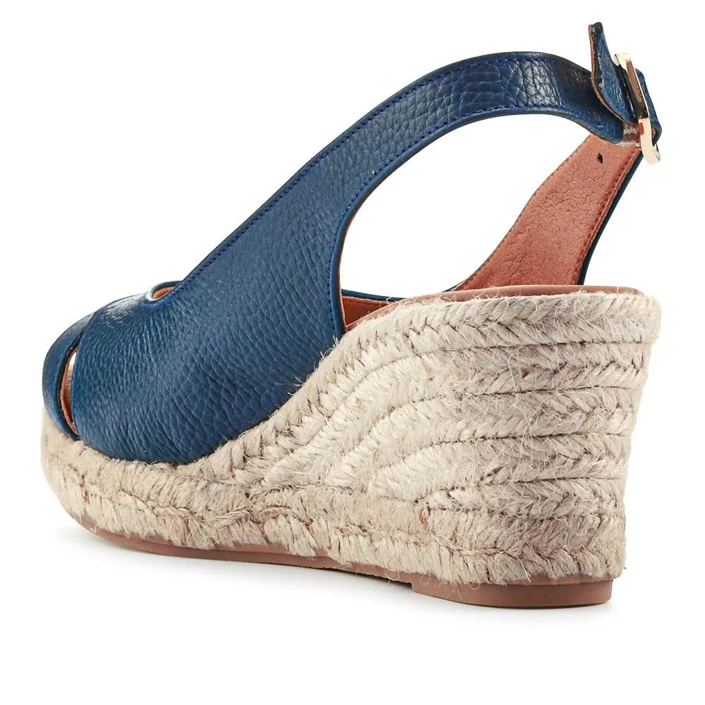 Raquelle Leather Heeled Espadrilles - RAQUELLE / 327 558