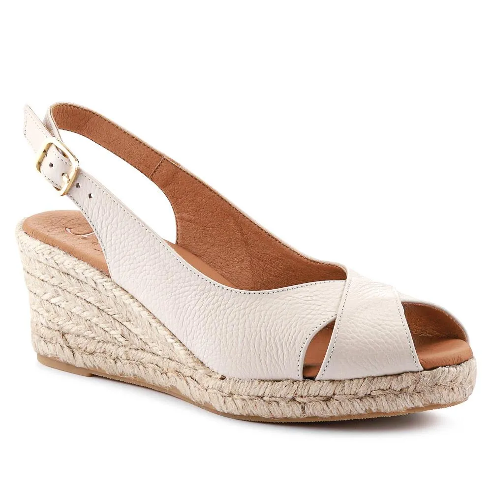 Raquelle Leather Heeled Espadrilles - RAQUELLE / 327 558