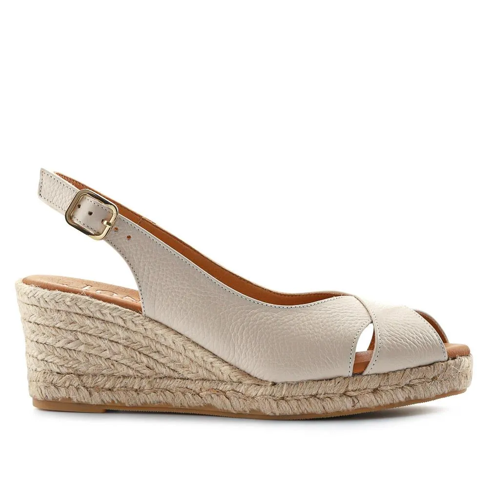 Raquelle Leather Heeled Espadrilles - RAQUELLE / 327 558