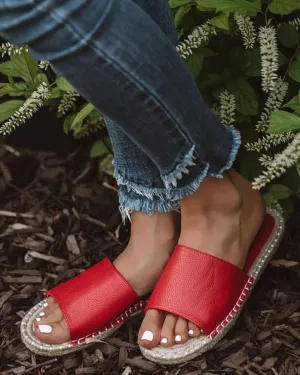 Red Espadrille Sandals