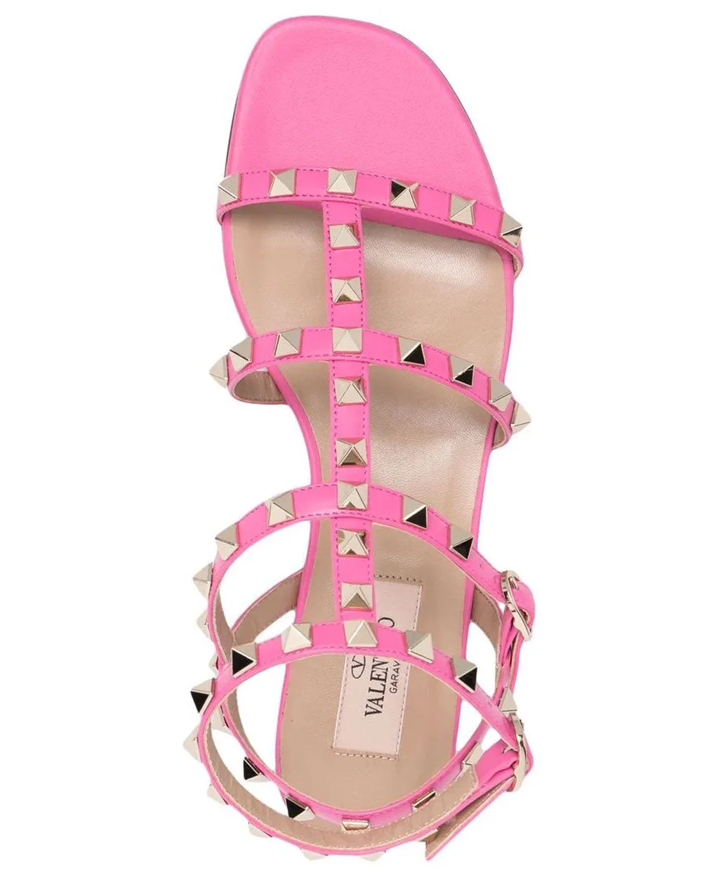 Rockstud Caged Sandal in Feminine