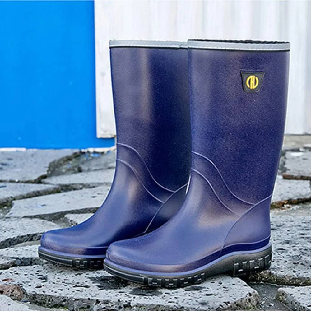 Rojeam Mens Rain Boots Waterproof Garden Shoes Rain Shoes
