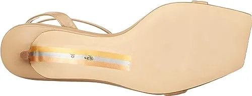Sam Edelman Rayelle Beige Ankle Strap Open Toe Kitten Heeled Dress Sandals
