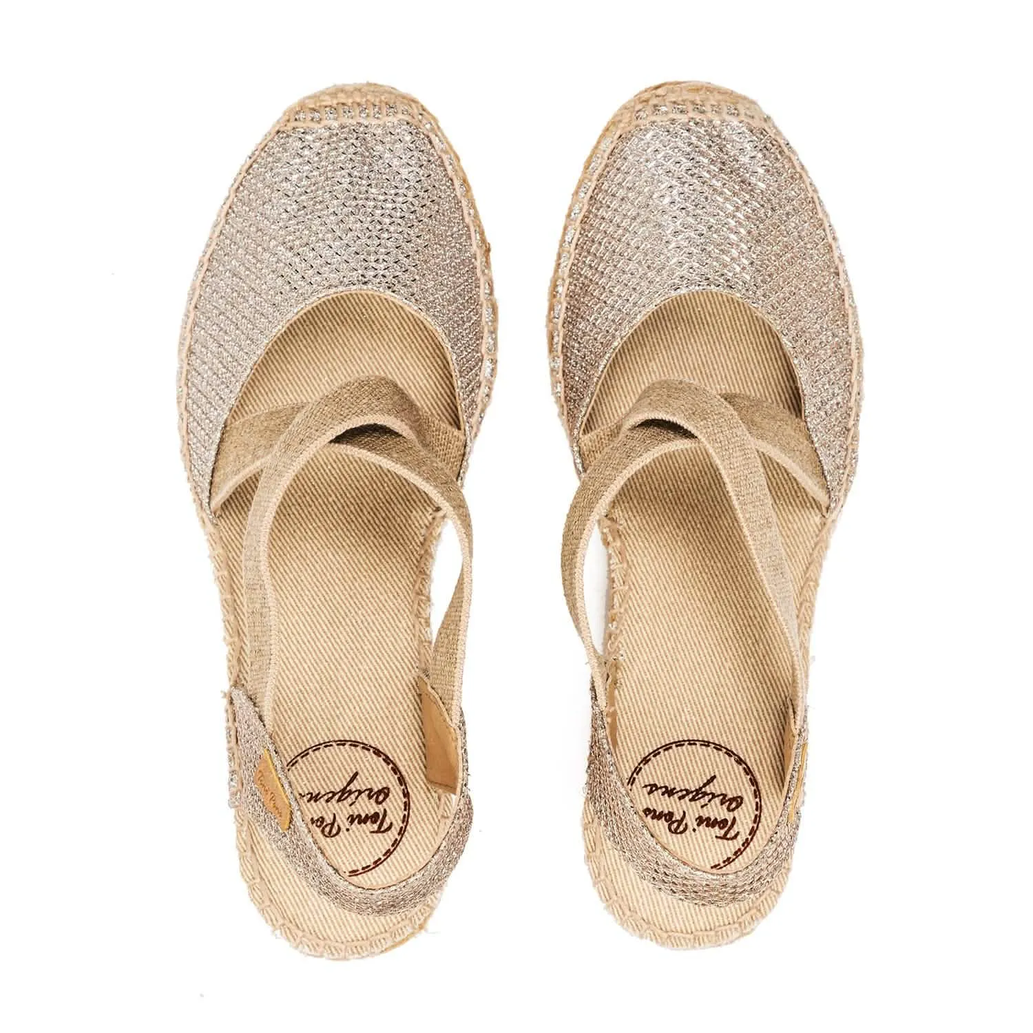 Shimmery Wedge Espadrille for Women - Saba-S