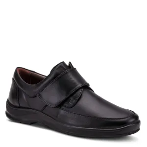 Spring Step Shoes Men's Black Slip On Loafers