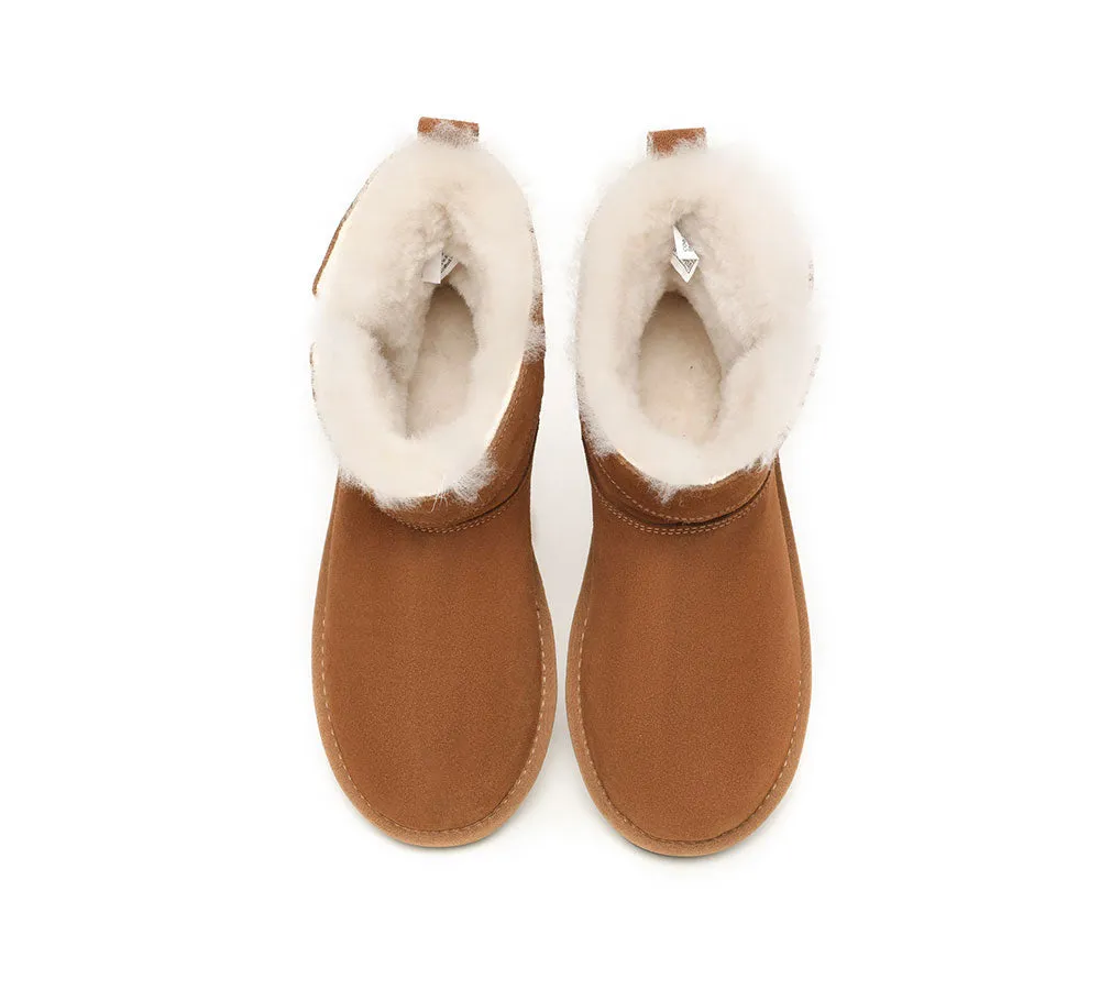 TARRAMARRA® UGG Boots Women Sheepskin Wool Zipper Ankle Malena