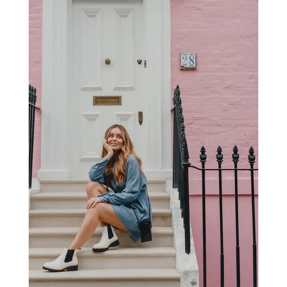 White Amelia Chelsea Boots