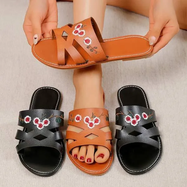 Women's Floral Slide Sandals 83326449C