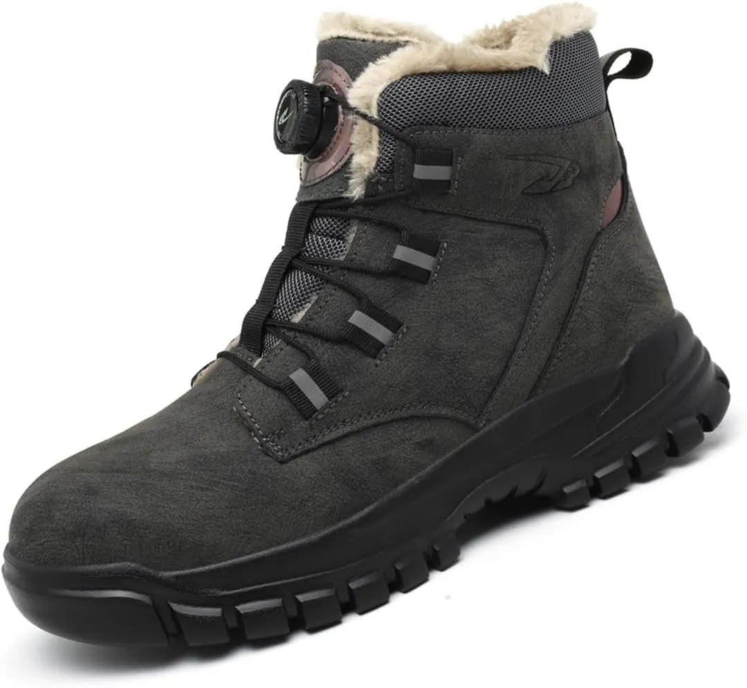 work boots for mensteel toe boots for womenConstruction Site Winter Warm Protective BootsAnti-smash Anti-puncture Work Boots
