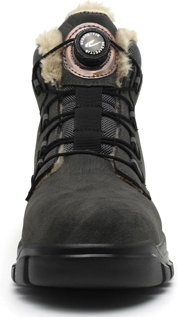 work boots for mensteel toe boots for womenConstruction Site Winter Warm Protective BootsAnti-smash Anti-puncture Work Boots